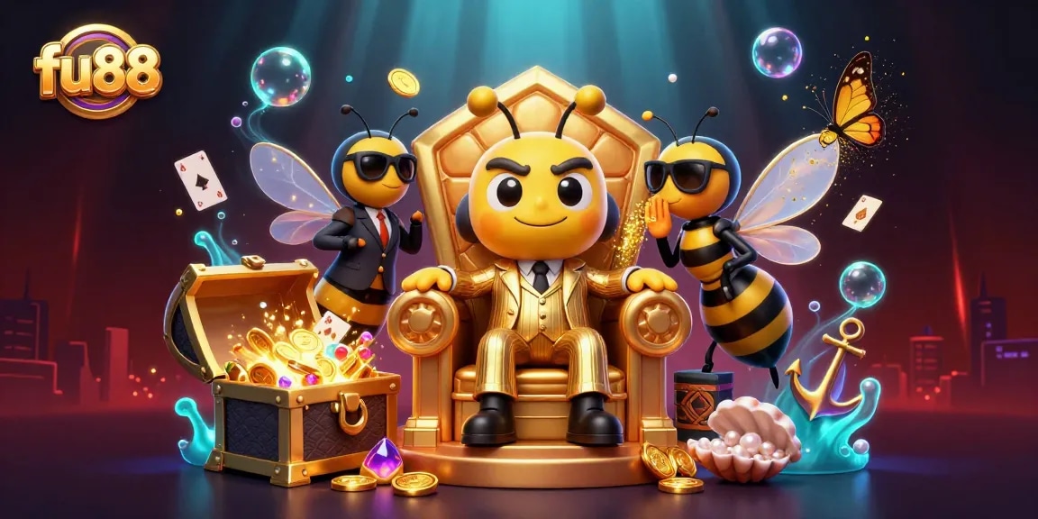 Experience the vibrant world of fu88 with dynamic game elements showcasing online casino excitement.