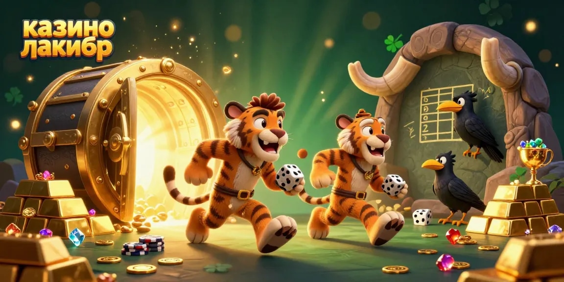 Experience thrilling moments at казино лакибир with vibrant characters and lavish casino elements illuminating the scene.