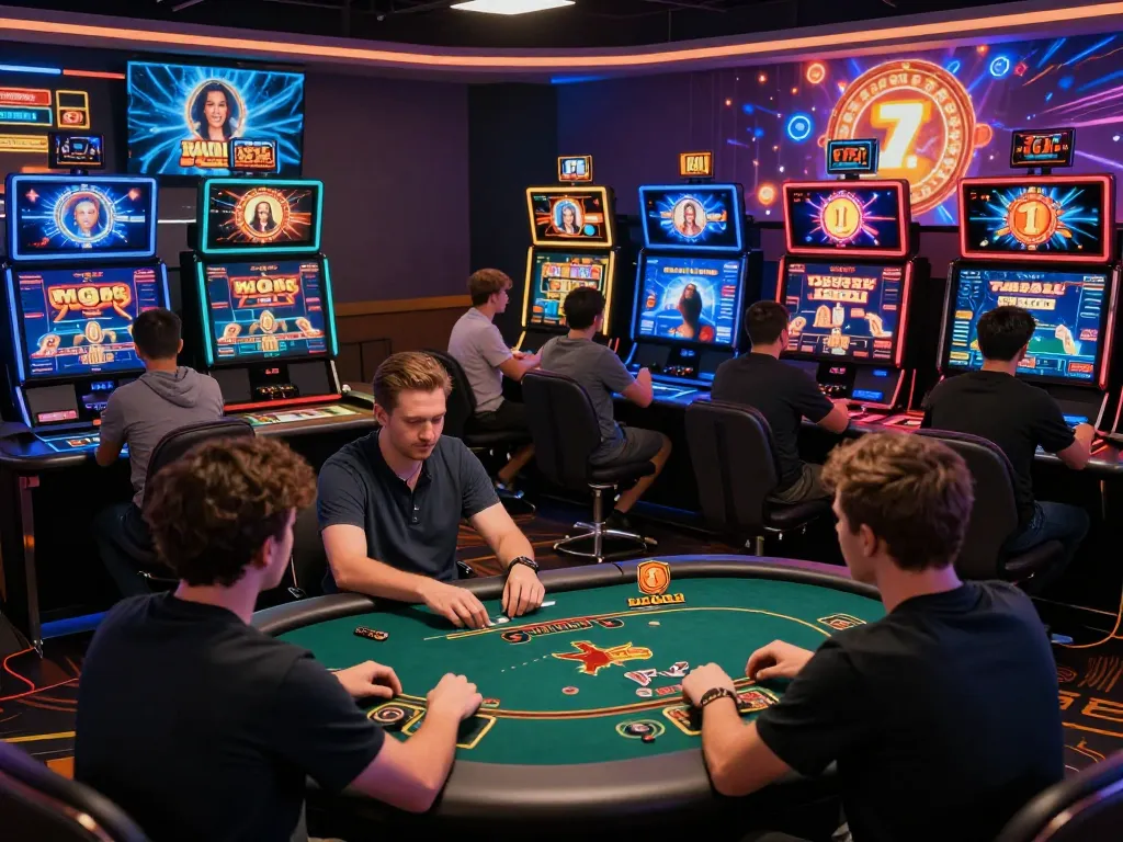 Exciting online gaming experience showcasing rik vip's vibrant casino atmosphere with players engaged in various games.