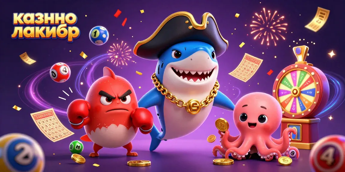 Engage in exciting gaming with казино лакибир featuring a dynamic illustration of adorable characters and vibrant elements.