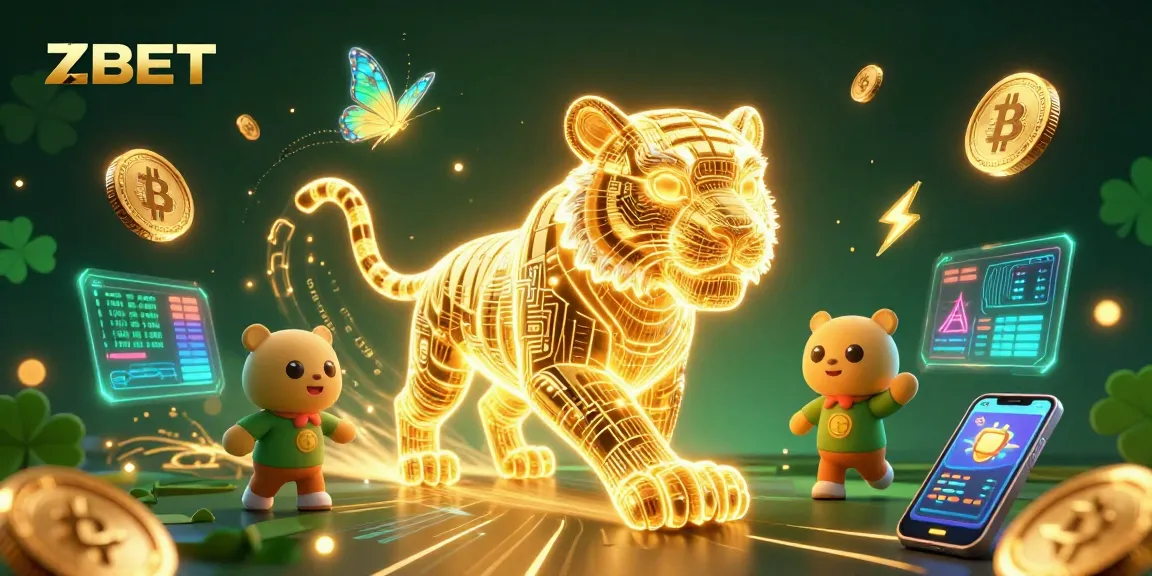 ZBET inspires a thrilling gaming experience with vibrant 3D elements in an immersive casino scene.