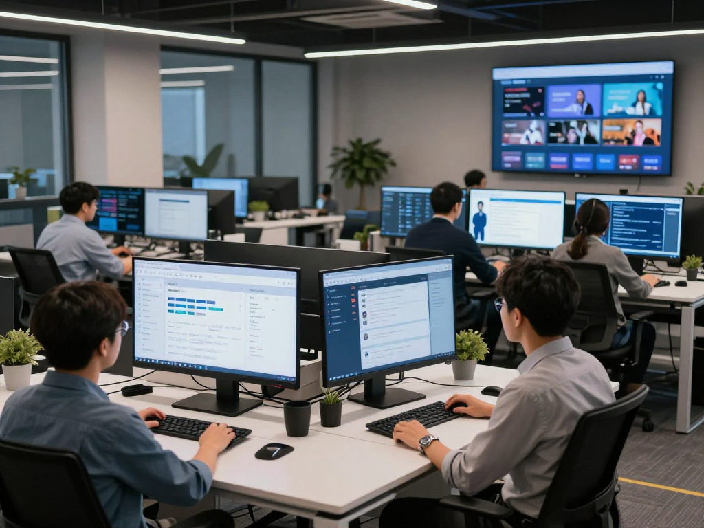 IPTV subscription reseller solutions in a professional digital workspace.