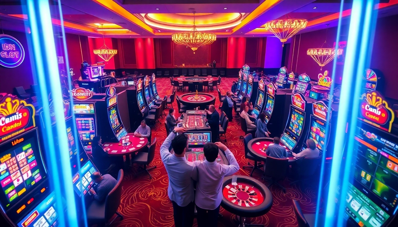 Experience high-stakes excitement with idn slot machines lighting up the luxury casino floor.