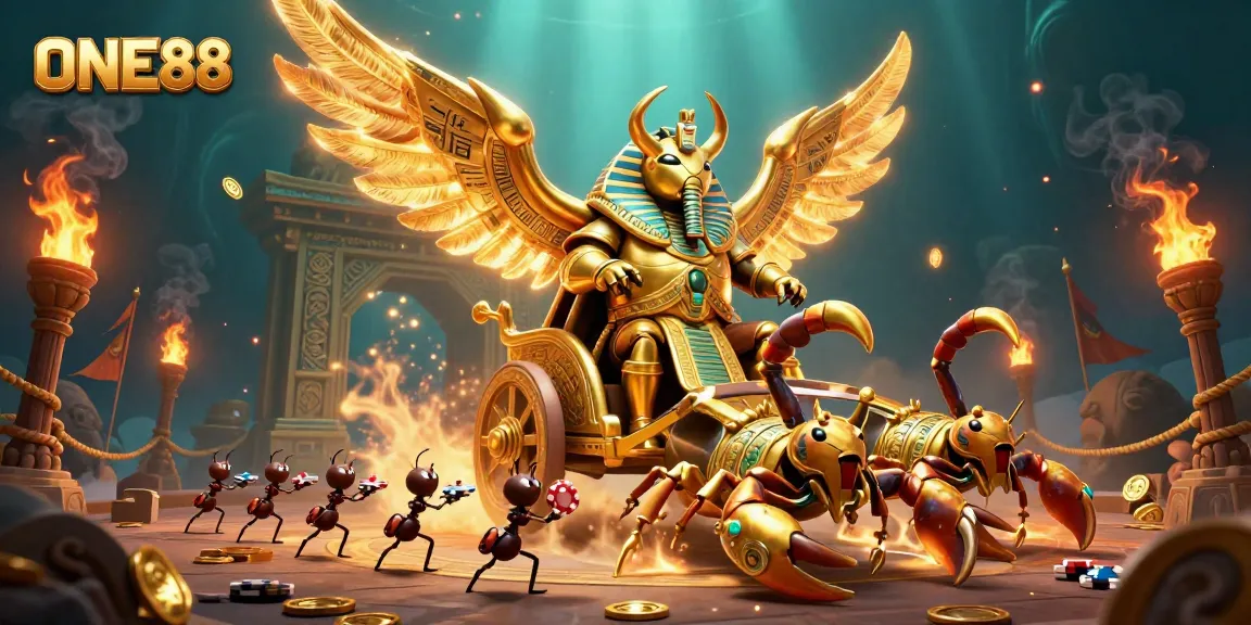 Experience the thrilling adventure of ONE88 with vibrant casino characters and elements.