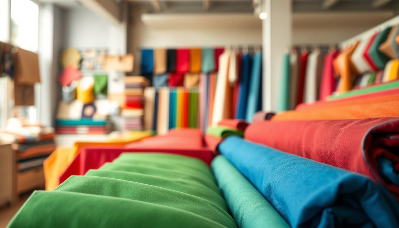 Stof kopen per meter: ontdek een kleurrijke selectie stoffen in de winkel.