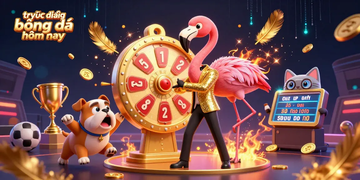 Experience trực tiếp bóng đá hôm nay with dynamic sports betting elements and vibrant visuals.