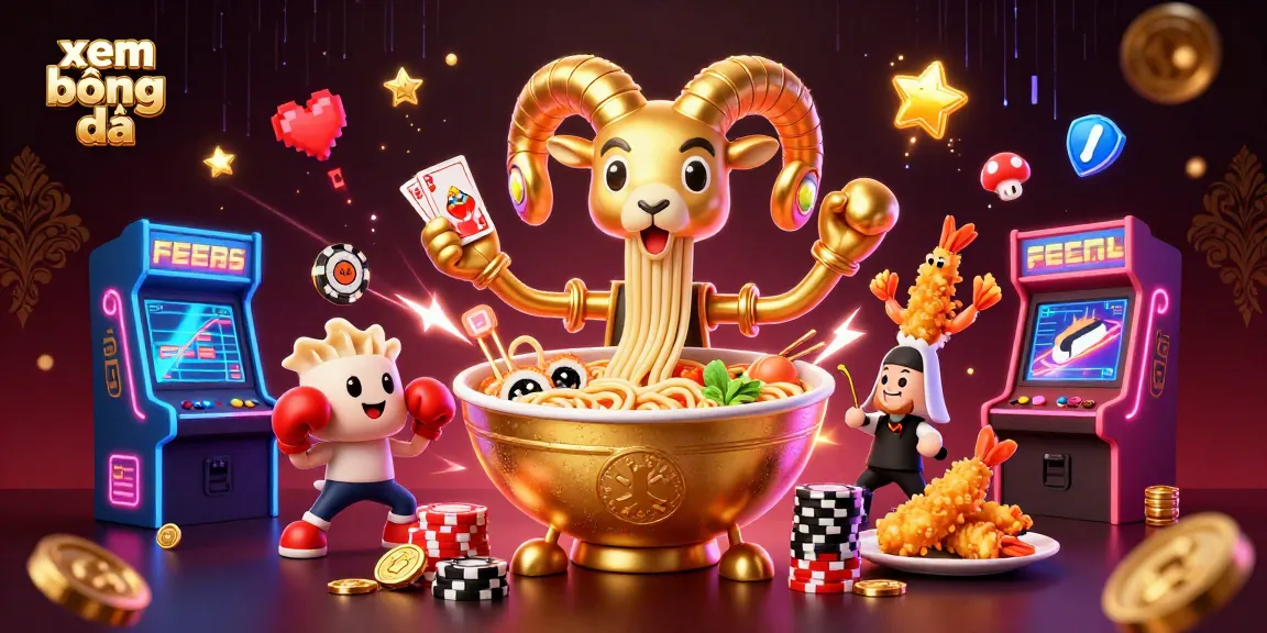 Xem bóng đá in 3D style with lively characters and casino elements creating an engaging gaming atmosphere