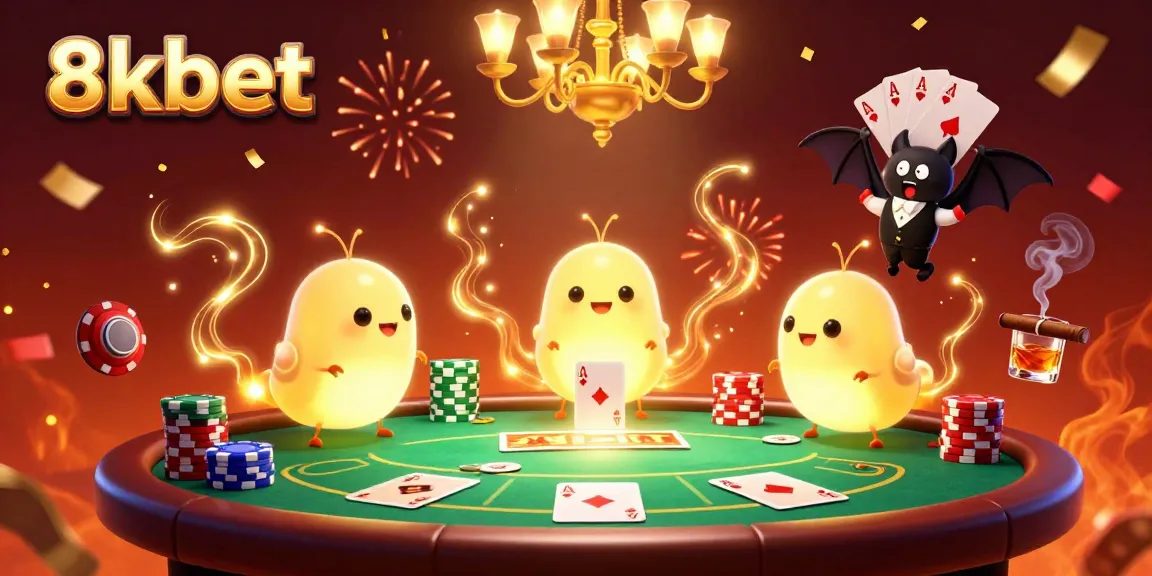 Engage in thrilling action with 8xbet as glowworms light up a vibrant casino with magical energy.