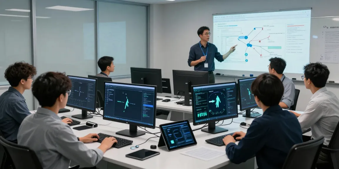 Adversarial assessment in cybersecurity training with professionals simulating attacks and defenses.