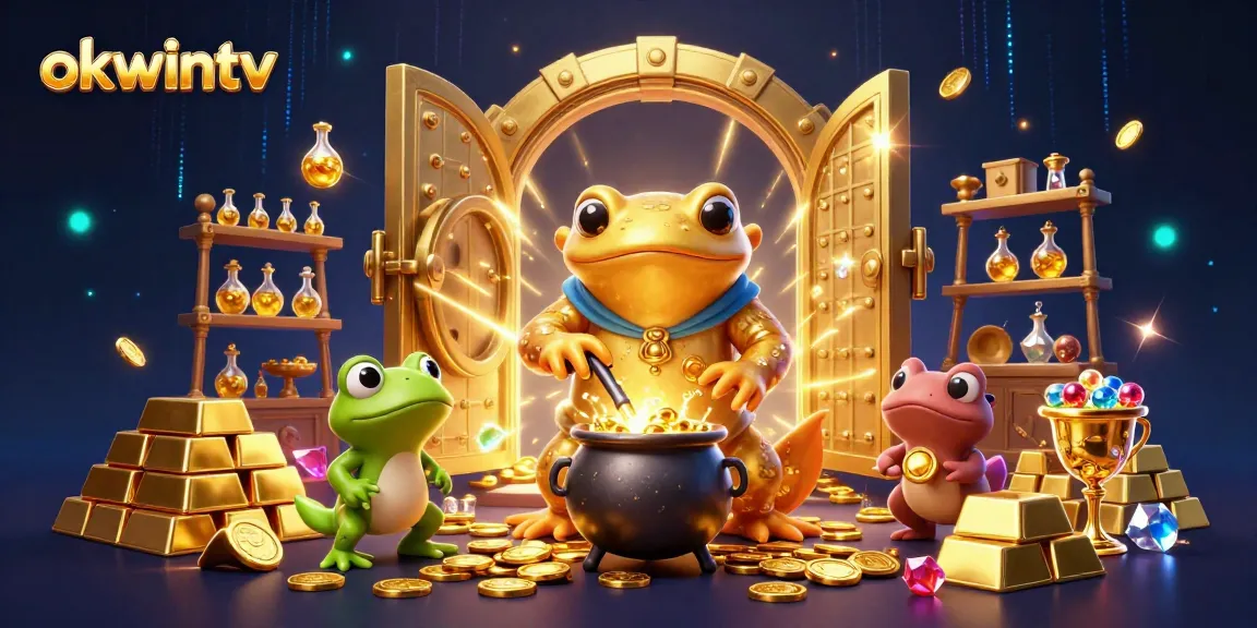 Experience thrilling live betting with okwintv's immersive gambling environment, featuring gold coins and rich visuals.