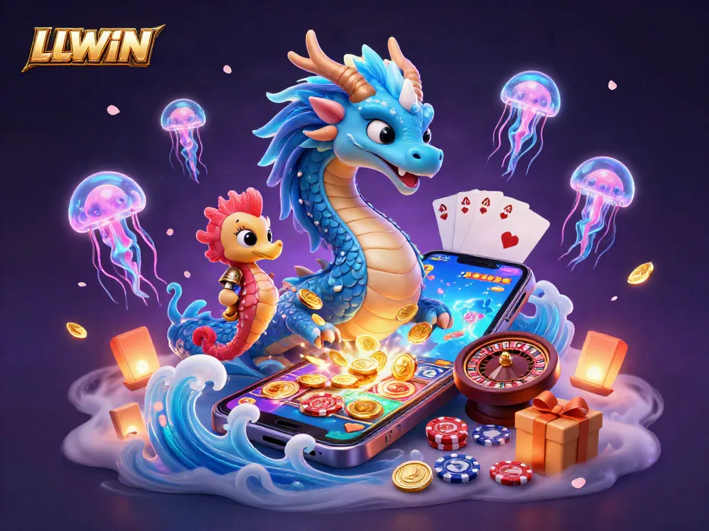 LLWIN offers an exciting gaming experience with vibrant slot games and animated characters.