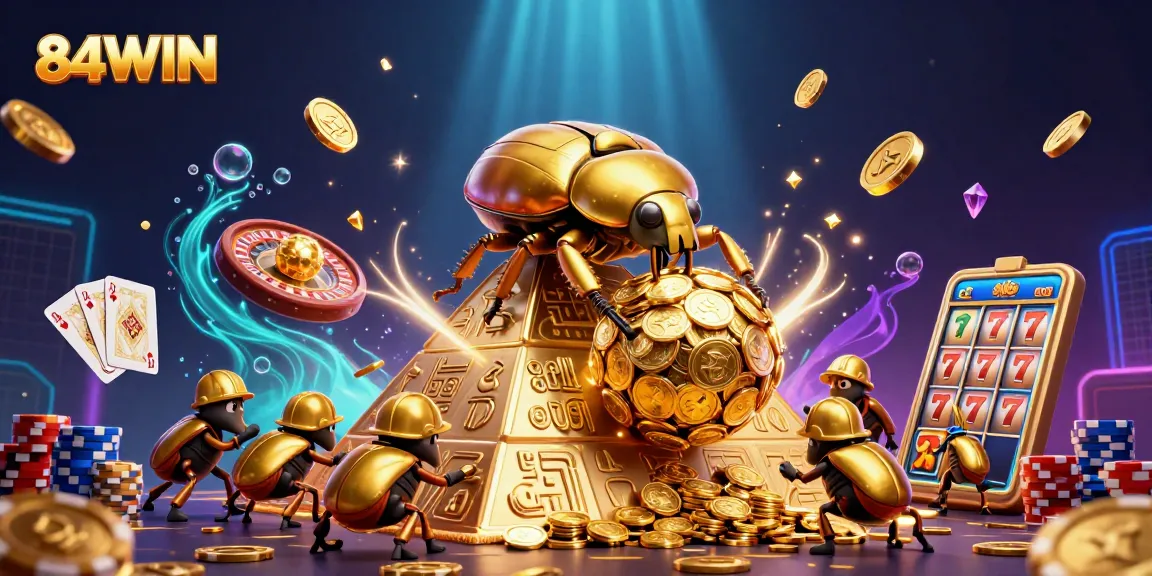 Engage in thrilling actions with 84WIN while rolling towards golden wins and casino rewards