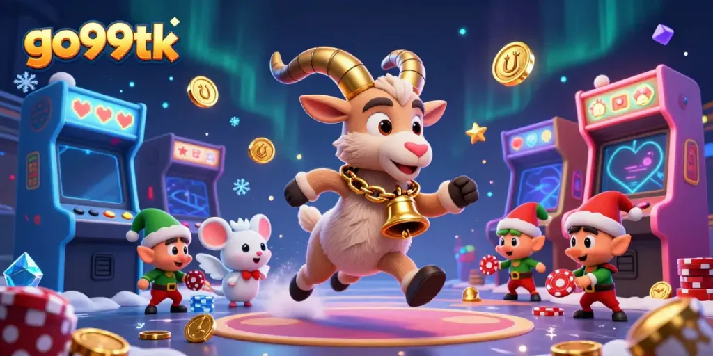 Experience the thrilling excitement of go99tk in a dynamic 3D casino scene with playful characters!