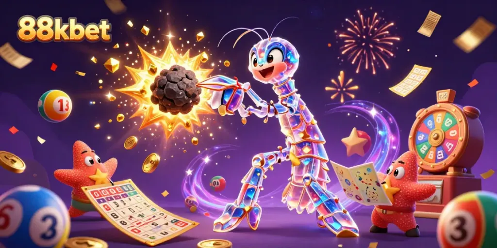 Experience the excitement of 88kbet with a dynamic scene of games and dazzling elements.
