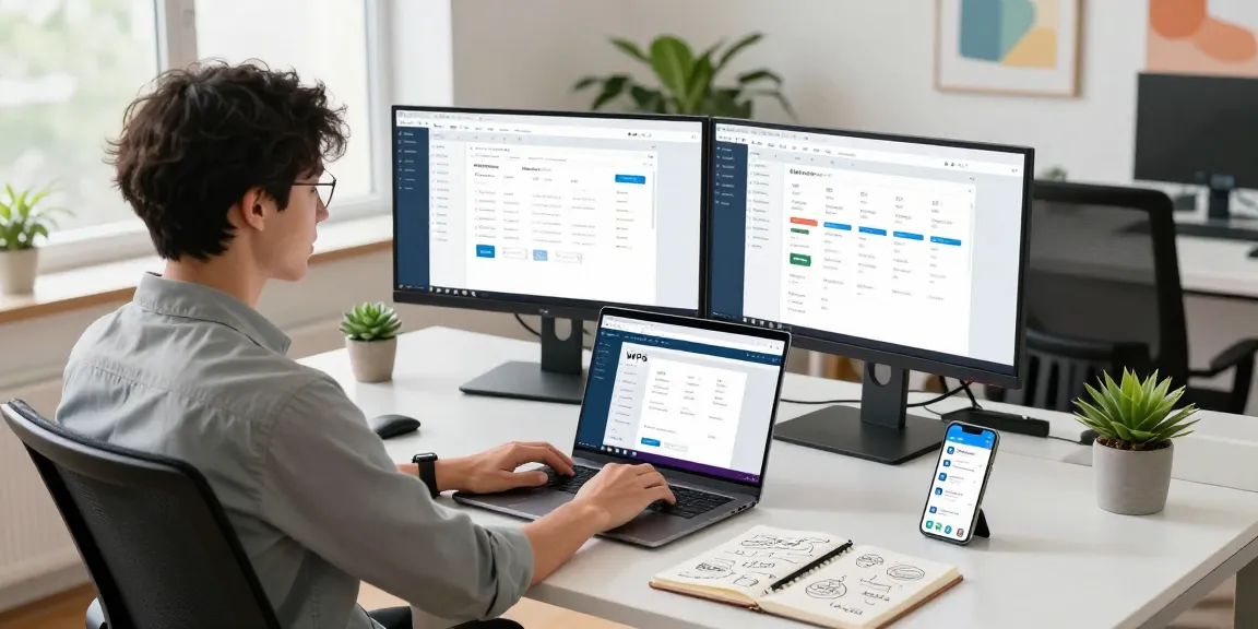 Engaging with the WPS Official Website in a modern workspace setting, showcasing productivity and collaboration.