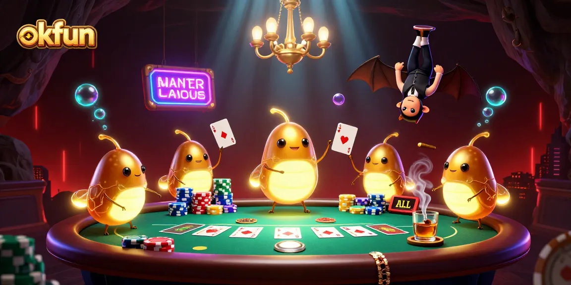 Experience thrilling gameplay at okfun's dazzling cave casino featuring illuminated glowworms.
