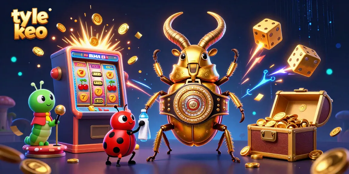 Engage with ty le keo betting dynamics in a vibrant, casino-themed 3D illustration featuring lively characters.