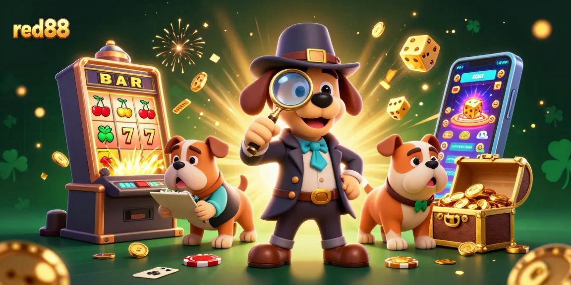 Win with red88 at the casino as a detective uncovers clues to reveal jackpot treasures.
