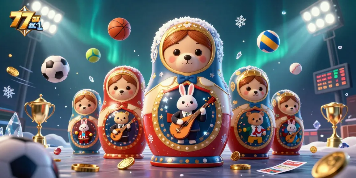 Join the excitement at 77abc-1 with a vibrant casino-themed scene featuring animated characters and dynamic game elements.