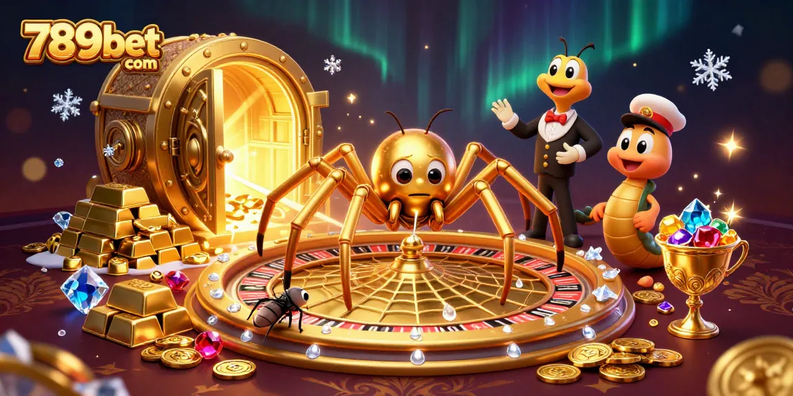 Experience exciting betting at 789bet com with a chaotic scene filled with golden treasures and thrilling action.