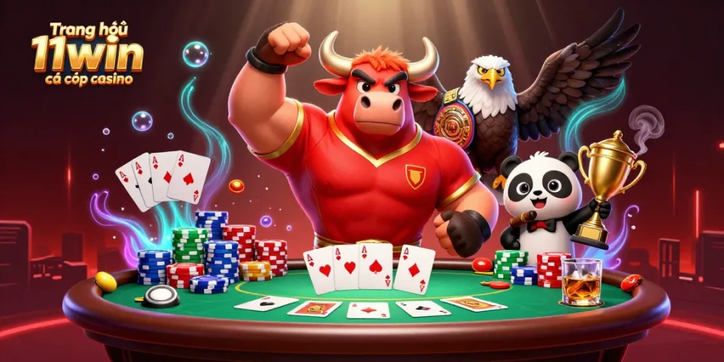 Engage with Trang chủ 11win cá cược casino in this vibrant casino game scene featuring dynamic characters.